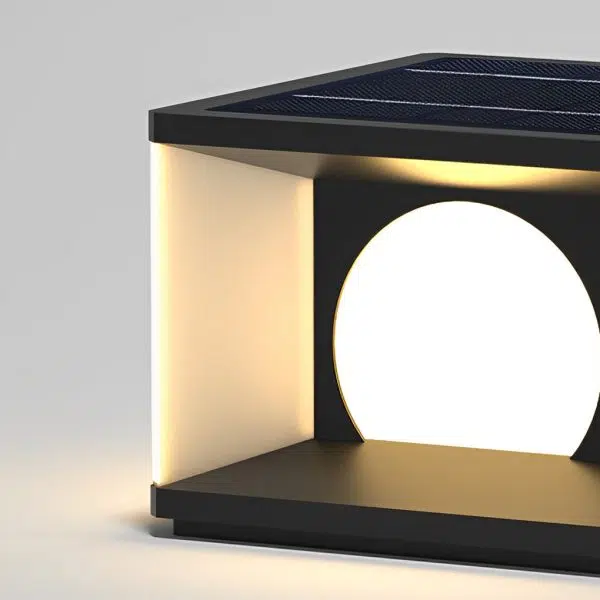 Square LED Waterproof Modern Solar Post Caps Lights Deck Post Lights - Image 6