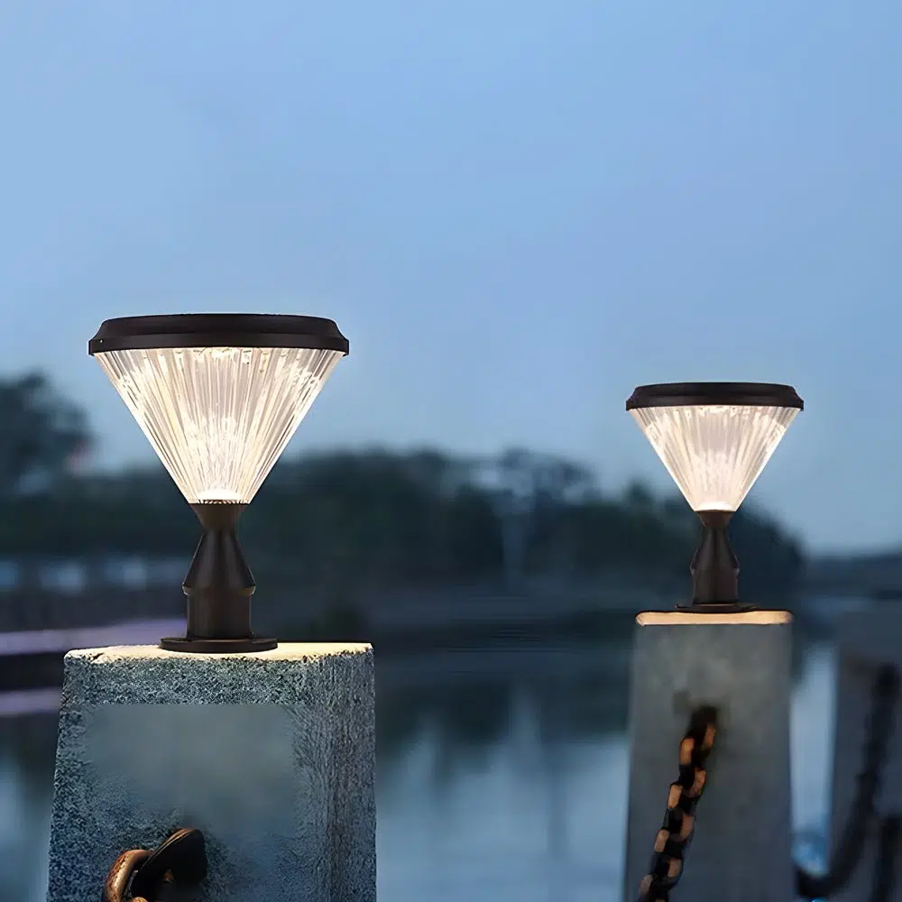 9-in-h-waterproof-black-post-solar-led-pier-mount-lightdazuma-337166.jpg 9-In H Waterproof Black Post Solar LED Pier Mount Light - Image 1