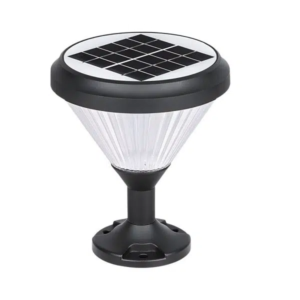 9-In H Waterproof Black Post Solar LED Pier Mount Light - Image 7