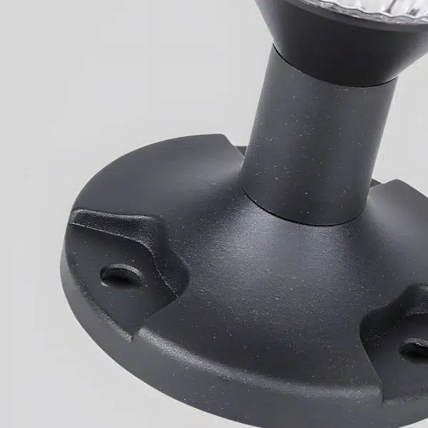 9-In H Waterproof Black Post Solar LED Pier Mount Light - Image 5