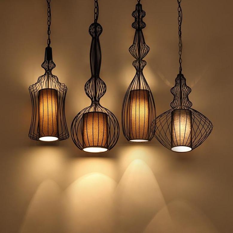 9188575609-742516243-c3f37c78-d4e7-431f-9b73-4e9c9d42a0be.jpg Industrial Retro Metal Birdcage 1-Light Lantern Pendant Light - Image 1