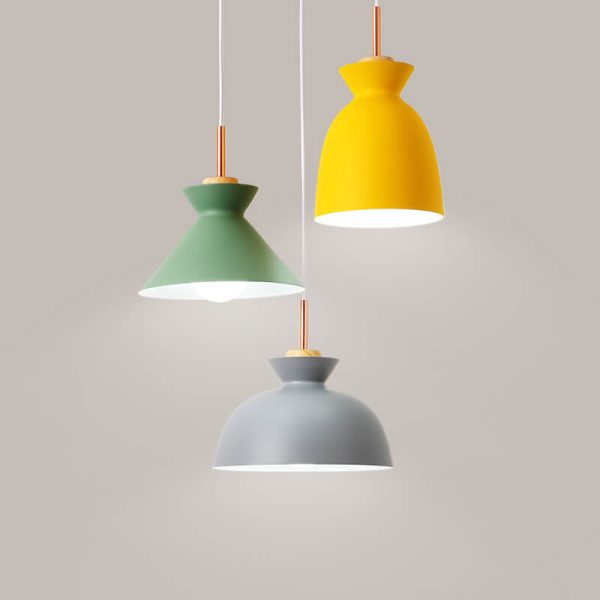 Nordic Macaron Metal 1-Light Pendant Light - Image 9