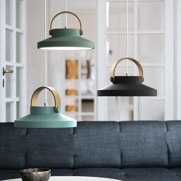 Nordic Macaron Ring Dome 1-Light LED Pendant Light - Image 10