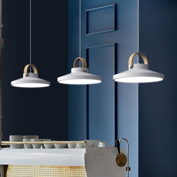 Nordic Macaron Ring Dome 1-Light LED Pendant Light - Image 11
