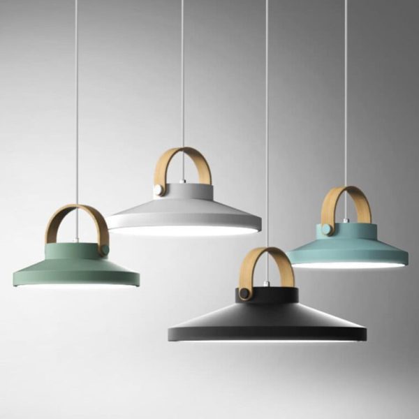 Nordic Macaron Ring Dome 1-Light LED Pendant Light - Image 2