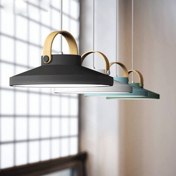 Nordic Macaron Ring Dome 1-Light LED Pendant Light - Image 3