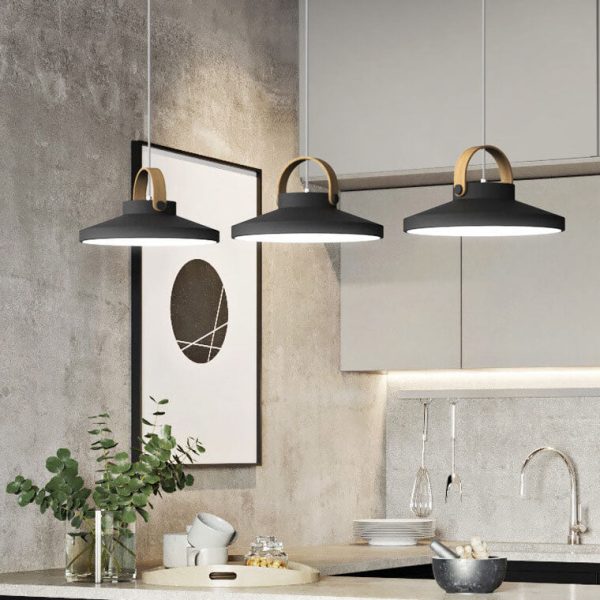 Nordic Macaron Ring Dome 1-Light LED Pendant Light - Image 5