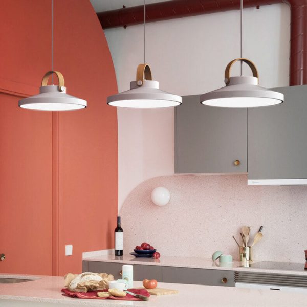 Nordic Macaron Ring Dome 1-Light LED Pendant Light - Image 8