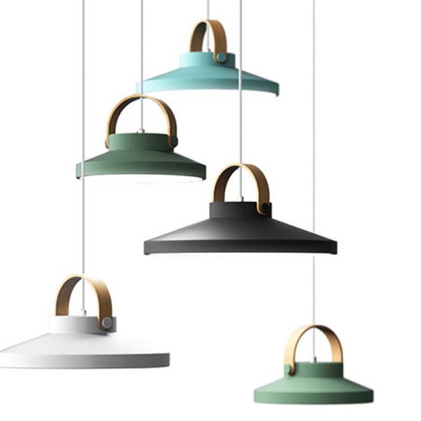 Nordic Macaron Ring Dome 1-Light LED Pendant Light - Image 13