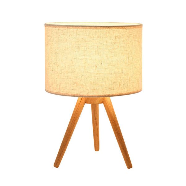 Modern Fabric Wooden 1-Light Table Lamps - Image 6