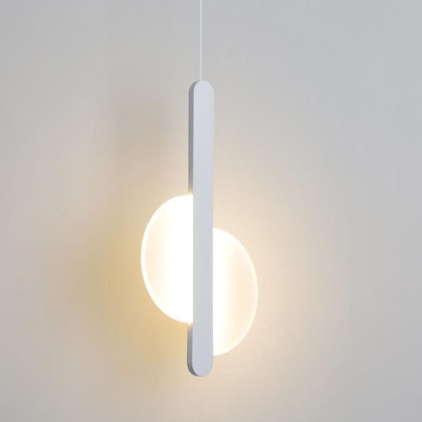 Modern Minimalist Metal Round Shape 1-Light LED Pendant Light - Image 7