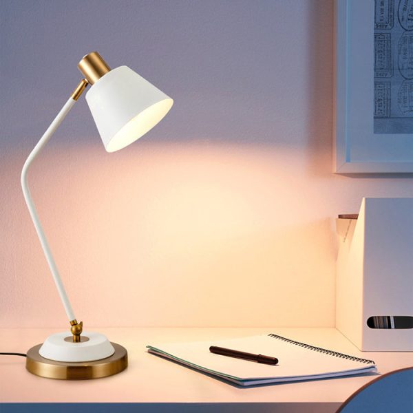 Modern Minimalist Iron Cylinder Shade 1-Light Table Lamp For Living Room - Image 3