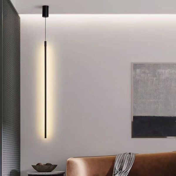 Modern Minimalist Aluminum Silicone Cylinder LED Pendant Light For Bedroom - Image 6