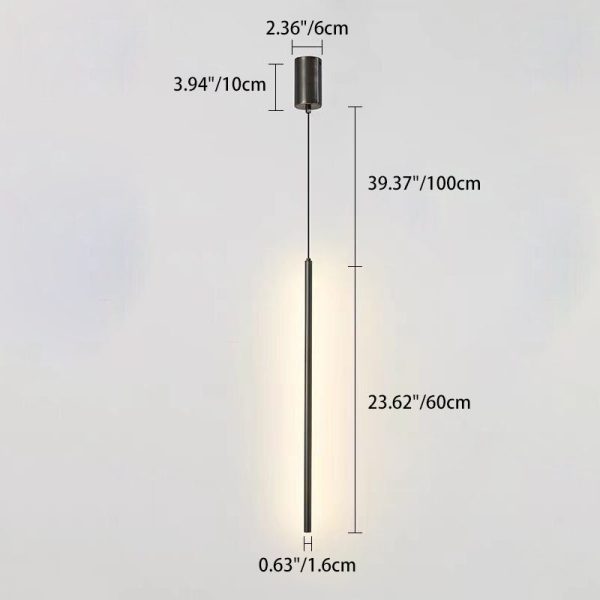 Modern Minimalist Aluminum Silicone Cylinder LED Pendant Light For Bedroom - Image 4