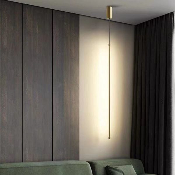 Modern Minimalist Aluminum Silicone Cylinder LED Pendant Light For Bedroom - Image 9