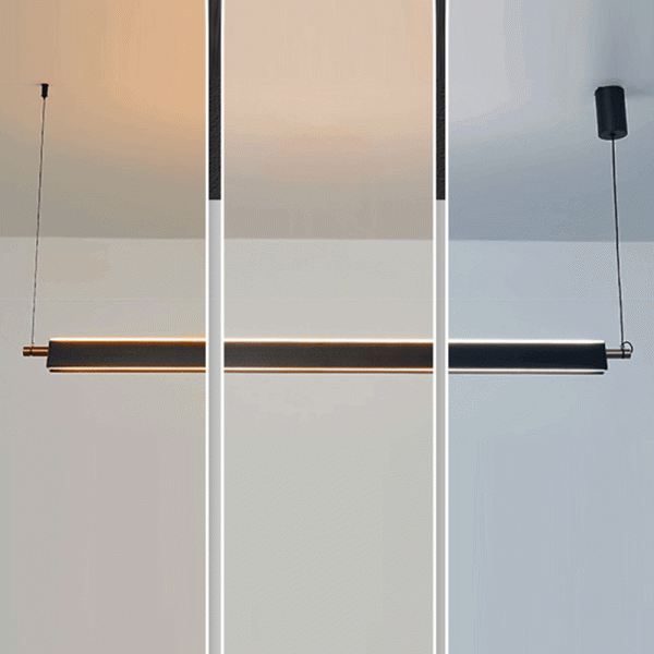 Modern Minimalist Metal PMMA Rectangle LED Island Light Chandelier For Dining Room - Image 10