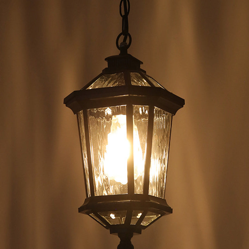 BS-Lighting-AC04595-1.jpg Traditional Vintage Aluminum & Ripple Glass Octagonal 1-Light Pendant Light For Outdoor Patio - Image 11