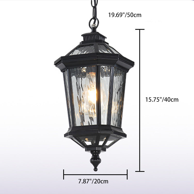 BS-Lighting-AC04595-2-2e900072-6e6b-40e5-864f-6868bf8fc8e9.jpg Traditional Vintage Aluminum & Ripple Glass Octagonal 1-Light Pendant Light For Outdoor Patio - Image 4