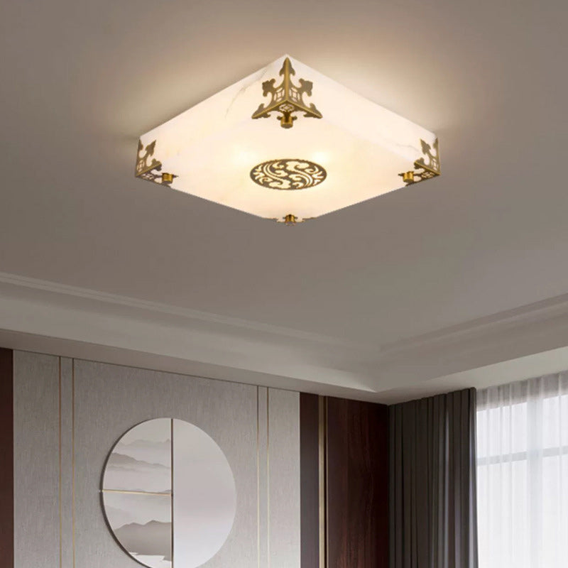BS-Lighting-AC04708-16.jpg Traditional Chinese Brass & Jade Square LED Flush Mount Ceiling Light For Living Room - Image 1