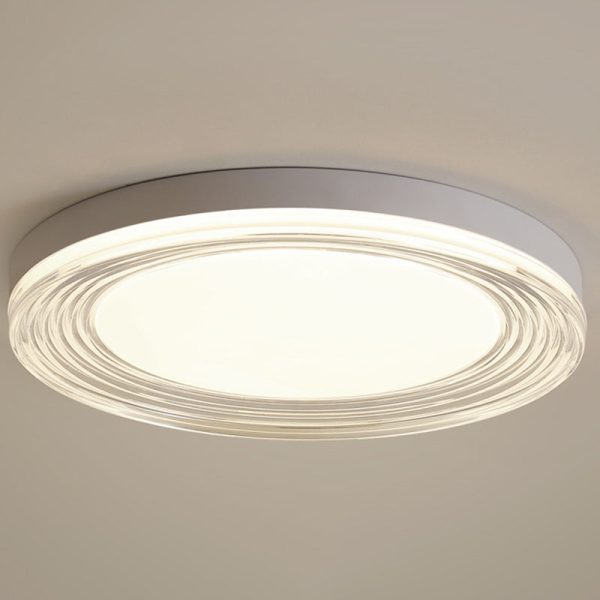 Modern Minimalist ABS Acrylic Hardware Round LED Flush Mount Ceiling Light For Living Room - Image 15