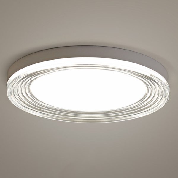 Modern Minimalist ABS Acrylic Hardware Round LED Flush Mount Ceiling Light For Living Room - Image 16