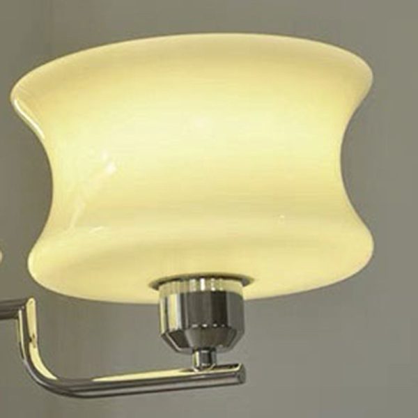 Modern Mid-Century Metal And Glass Round 3/5-Light Chandelier For Bedroom And Living Room - Image 7