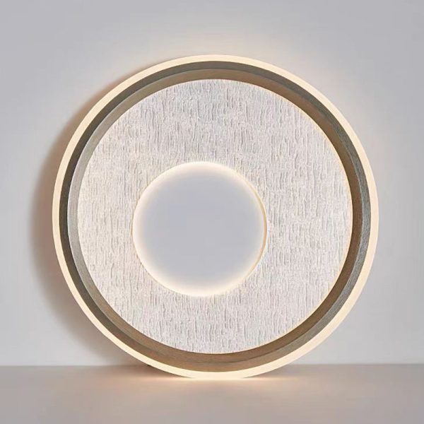 Modern Minimalist Aluminum, Iron & Acrylic Round LED Flush Mount Ceiling Light For Bedroom & Living Room - Image 11