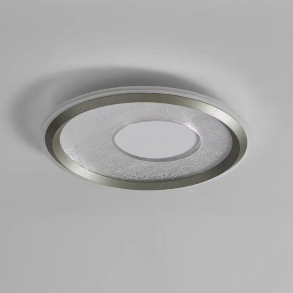 Modern Minimalist Aluminum, Iron & Acrylic Round LED Flush Mount Ceiling Light For Bedroom & Living Room - Image 10