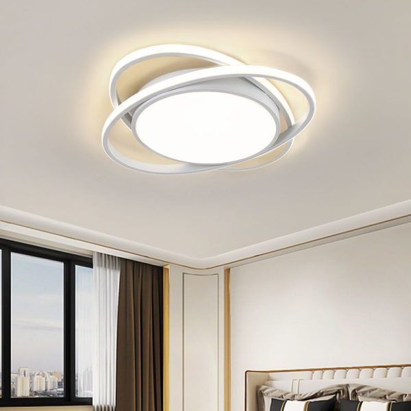 Modern Minimalist Iron Acrylic Round LED Flush Mount Ceiling Light For Bedroom & Living Room - Image 13