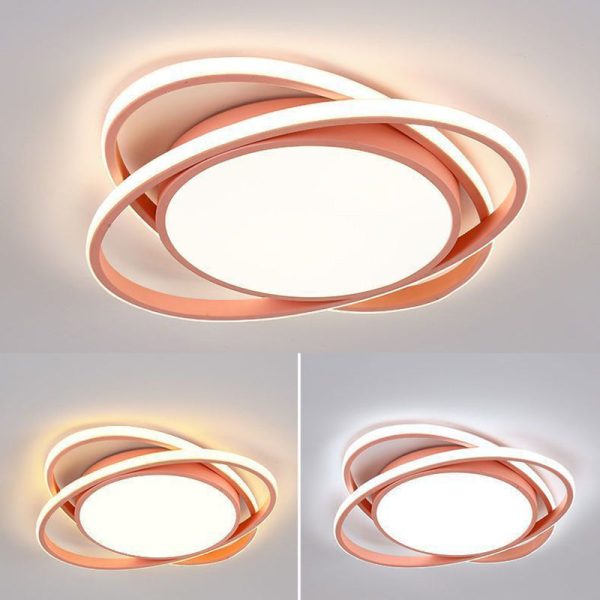 Modern Minimalist Iron Acrylic Round LED Flush Mount Ceiling Light For Bedroom & Living Room - Image 17