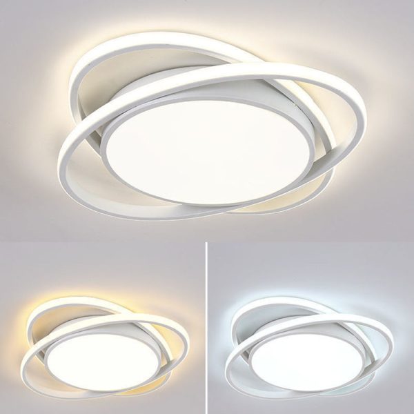 Modern Minimalist Iron Acrylic Round LED Flush Mount Ceiling Light For Bedroom & Living Room - Image 18
