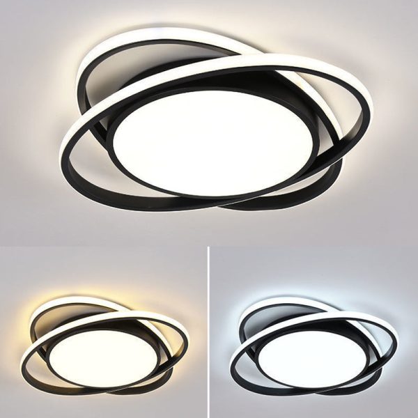 Modern Minimalist Iron Acrylic Round LED Flush Mount Ceiling Light For Bedroom & Living Room - Image 19