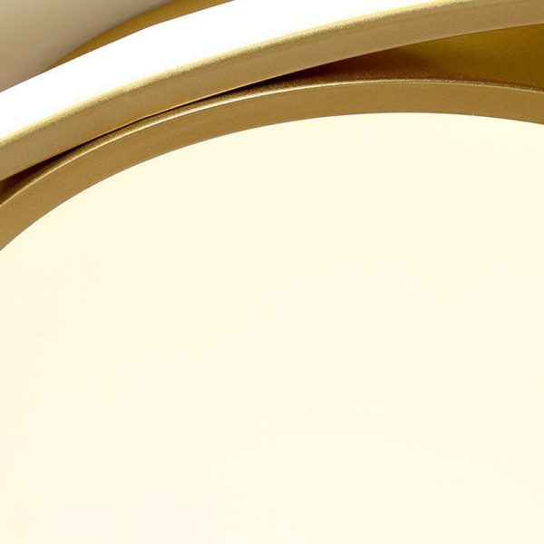 Modern Minimalist Iron Acrylic Round LED Flush Mount Ceiling Light For Bedroom & Living Room - Image 9