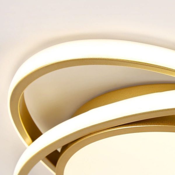 Modern Minimalist Iron Acrylic Round LED Flush Mount Ceiling Light For Bedroom & Living Room - Image 8