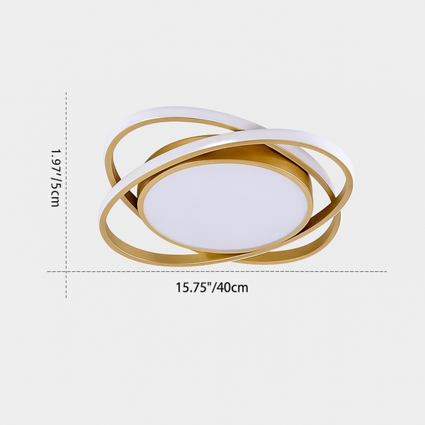 Modern Minimalist Iron Acrylic Round LED Flush Mount Ceiling Light For Bedroom & Living Room - Image 4