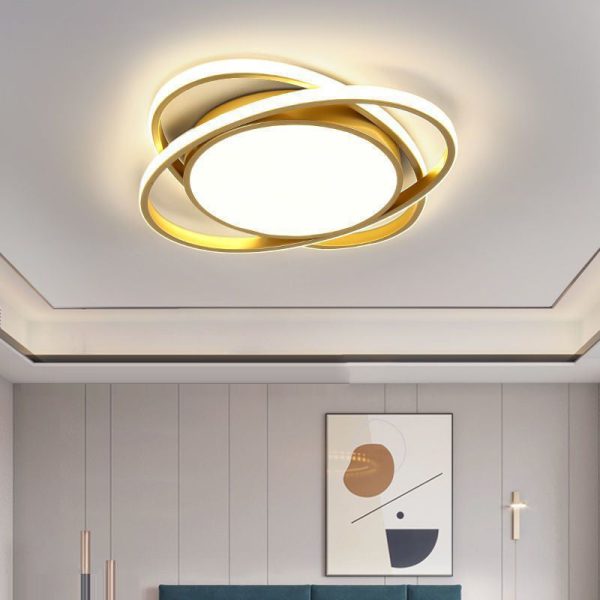 Modern Minimalist Iron Acrylic Round LED Flush Mount Ceiling Light For Bedroom & Living Room - Image 14