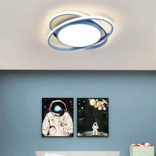 Modern Minimalist Iron Acrylic Round LED Flush Mount Ceiling Light For Bedroom & Living Room - Image 2