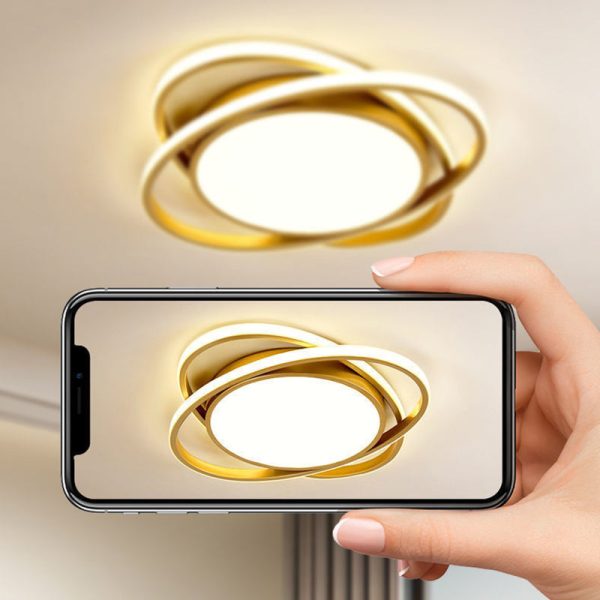 Modern Minimalist Iron Acrylic Round LED Flush Mount Ceiling Light For Bedroom & Living Room - Image 16