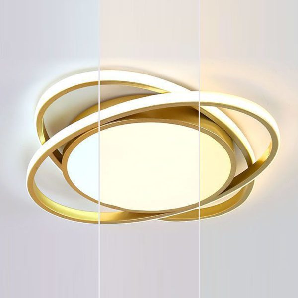 Modern Minimalist Iron Acrylic Round LED Flush Mount Ceiling Light For Bedroom & Living Room - Image 12