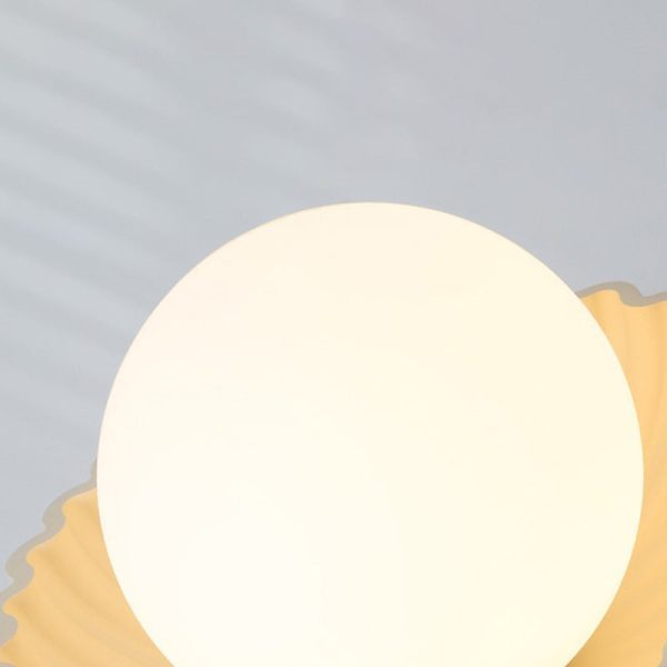 Contemporary Nordic Iron & Glass Round 1-Light Semi-Flush Mount Ceiling Light For Hallway, Bedroom & Entryway - Image 6