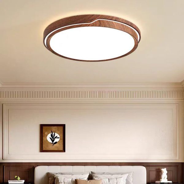 Modern Minimalist Iron & Acrylic Round Square Rectangle LED Flush Mount Ceiling Light For Bedroom & Living Room - Image 9
