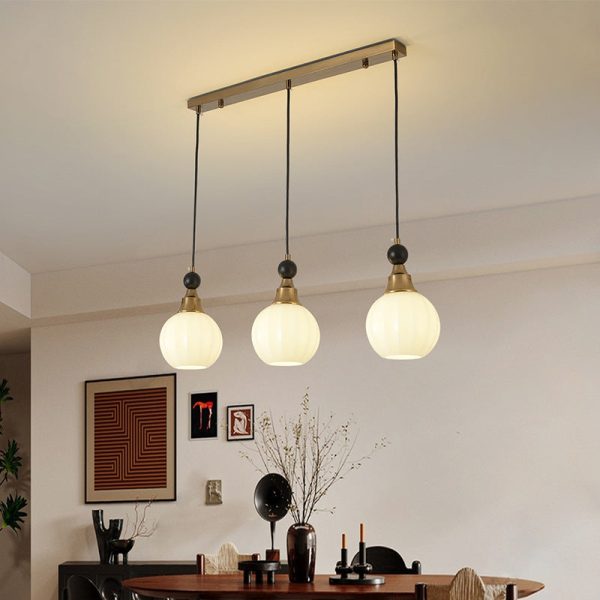 Traditional Chinese Glass Solid Wood Iron Copper Branching Round Curved 3/6/8-Light Chandelier For Bedroom & Living Room - Image 17