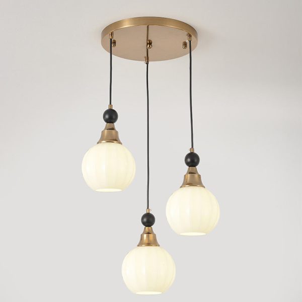 Traditional Chinese Glass Solid Wood Iron Copper Branching Round Curved 3/6/8-Light Chandelier For Bedroom & Living Room - Image 30