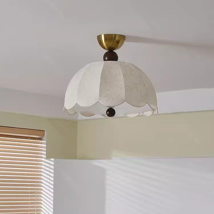 BS-Lighting-AW02078-1.jpg Traditional Vintage Metal Wood Fabric Petal-Shaped Embroidered 3/5-Light Semi-Flush Mount Ceiling Light For Bedroom & Living Room - Image 1