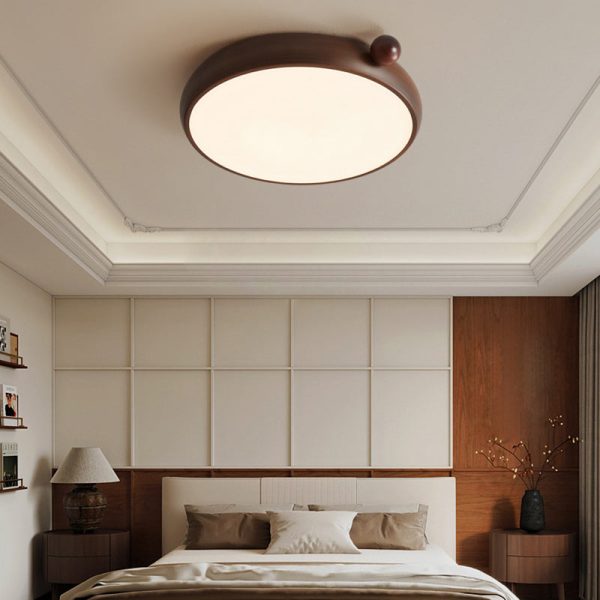 Traditional Chinese Acrylic Iron Globe-Shaped Round LED Flush Mount Ceiling Light For Bedroom - Image 14