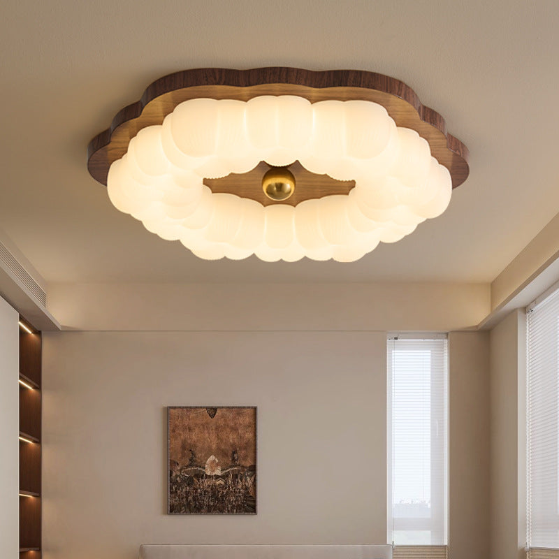 BS-Lighting-AW02310-1.jpg Traditional Chinese Iron PE Floral LED Flush Mount Ceiling Light For Bedroom - Image 1