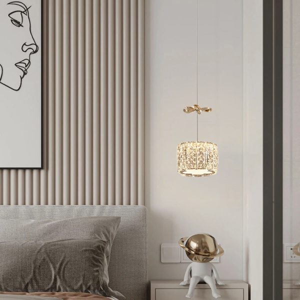 Modern Luxury Crystal & Stainless Steel Raindrop Cylinder Petal LED Chandelier Island Light For Dining Room & Living Room - Image 24