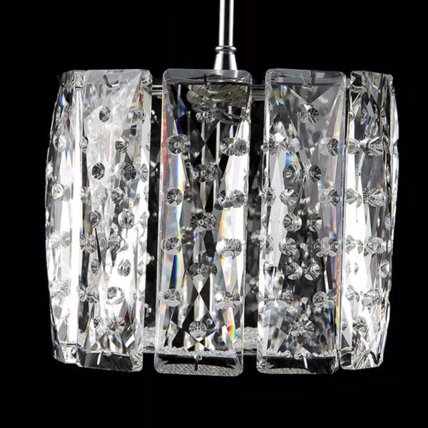 Modern Luxury Crystal & Stainless Steel Raindrop Cylinder Petal LED Chandelier Island Light For Dining Room & Living Room - Image 14