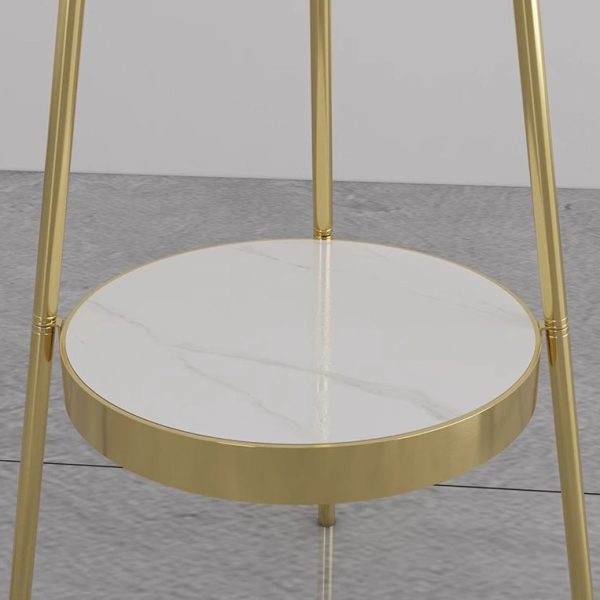 Contemporary Nordic Glass & Metal Starry Globe LED Standing Floor Lamp With Shelf For Living Room And Bedroom - Image 10