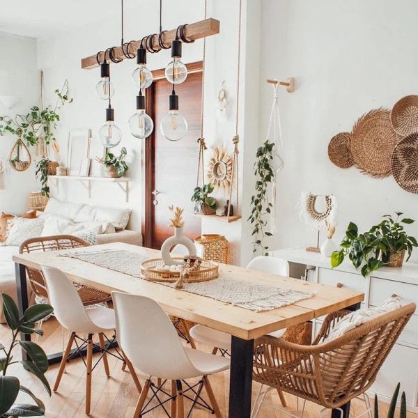 Contemporary Industrial Wood And Iron Grenade Linear 3/4/6-Light Chandelier Island Light For Dining Room - Image 26